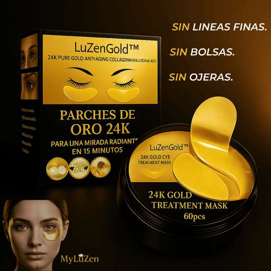LuZenGold™ – Parches de Oro 24K que Transforman tu Mirada en 15 Minutos
