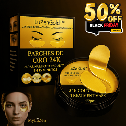 LuZenGold™ – Parches de Oro 24K que Transforman tu Mirada en 15 Minutos