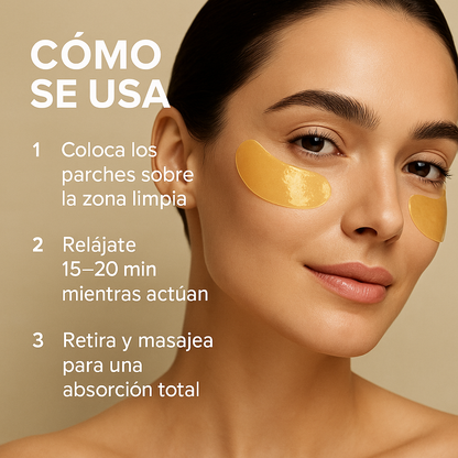LuZenGold™ – Parches de Oro 24K que Transforman tu Mirada en 15 Minutos